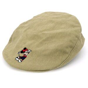 Walt Disney World Golf Vintage Newsboy Cabbie Hat Embroidered Mickey Men's OS